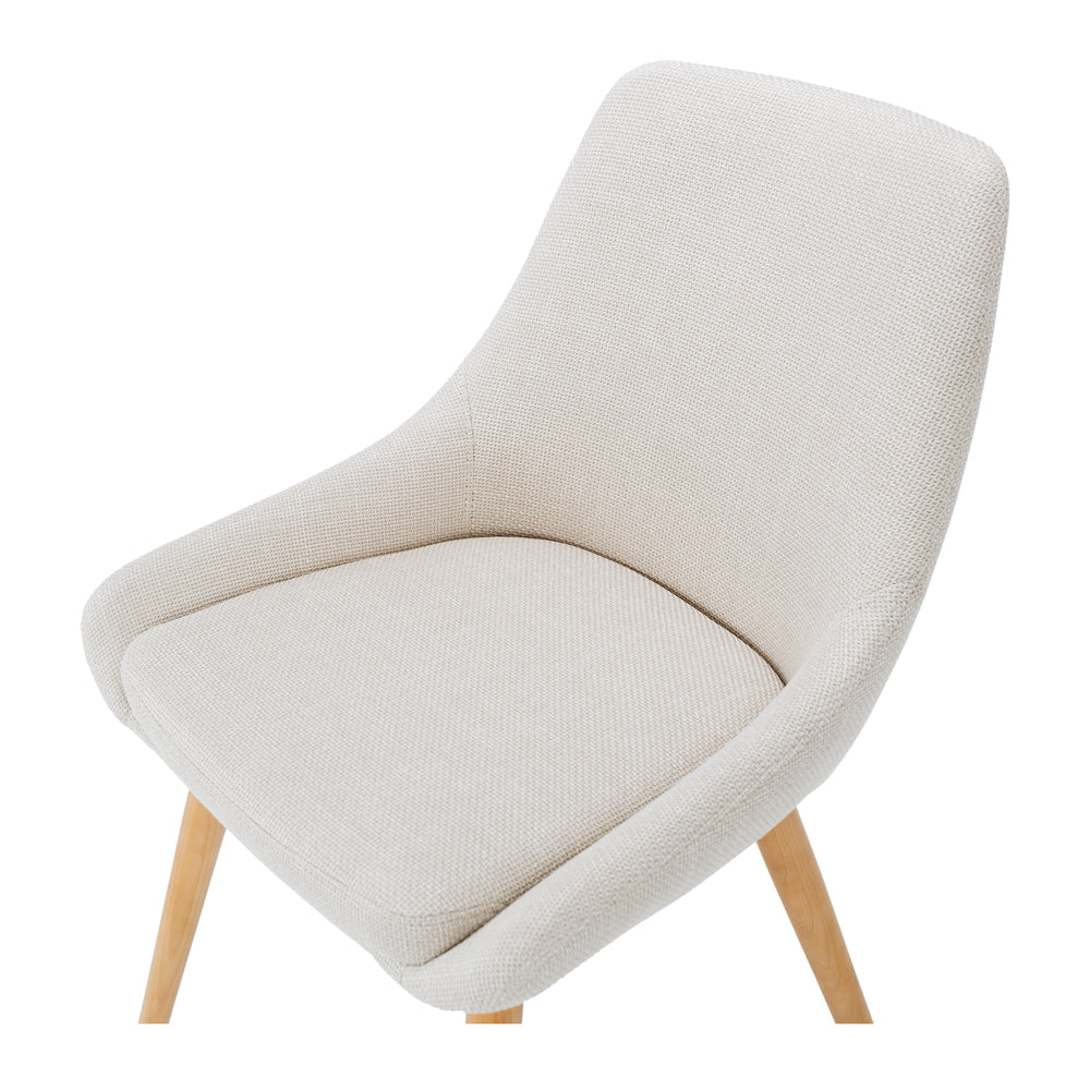 Bari Dining Chair Cream/Oak