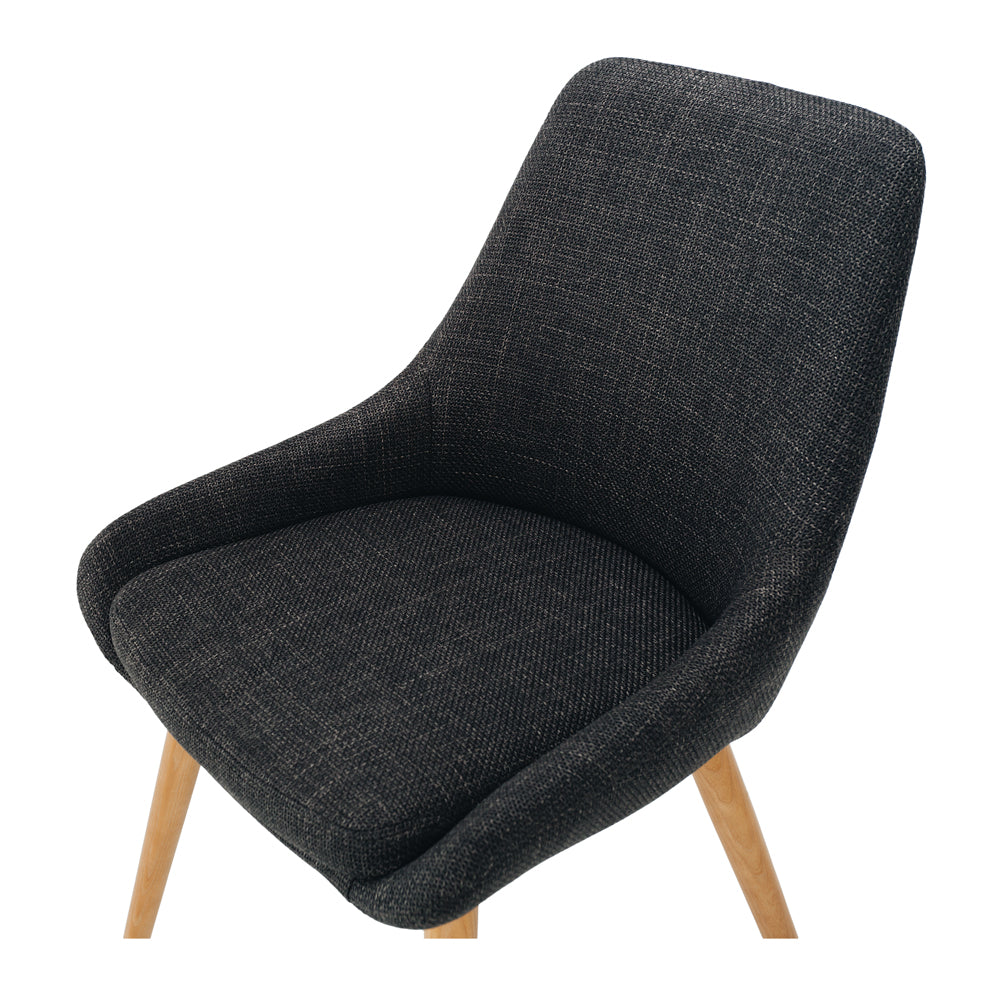 Bari Dining Chair Dark Grey/Oak