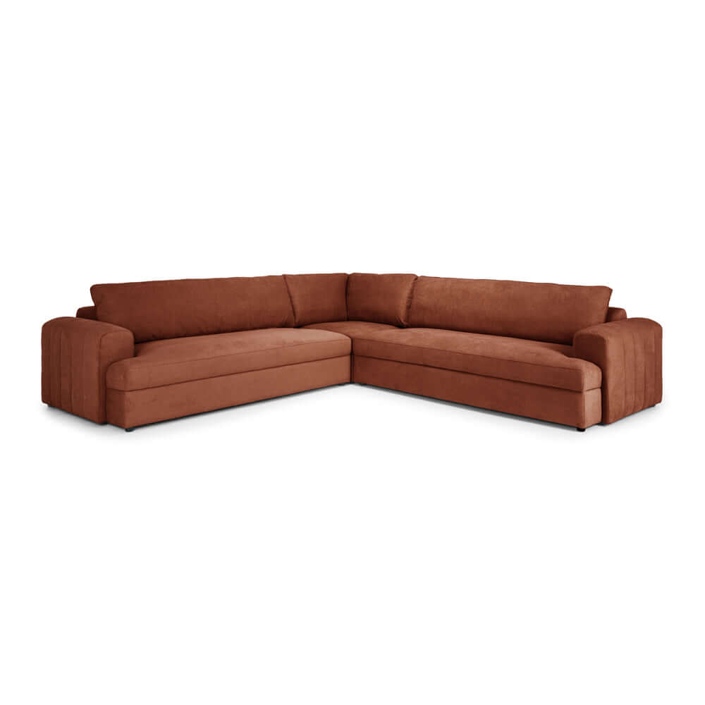 Gotto Corner Sofa - Caramel