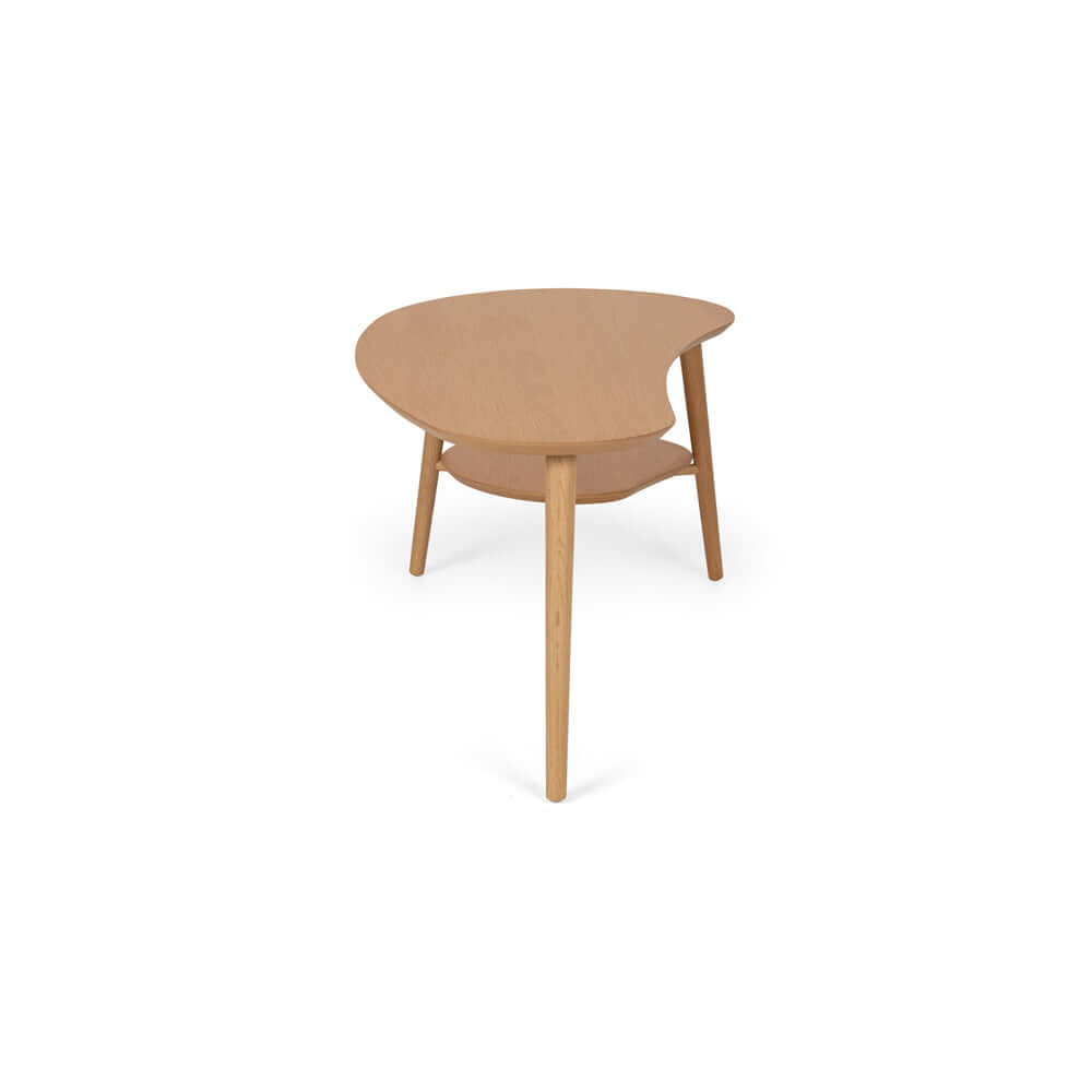Oslo Coffee Table Shaped with Shelf