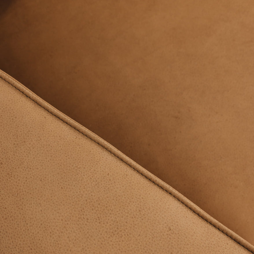 Maury 3 Seater Leather Sofa - Tobacco Brown