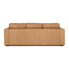 Maury 3 Seater Leather Sofa - Tobacco Brown