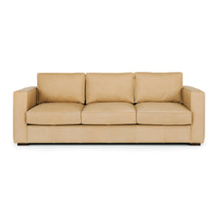 Maury 3 Seater Leather Sofa - Ecru