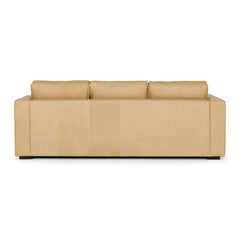 Maury 3 Seater Leather Sofa - Ecru