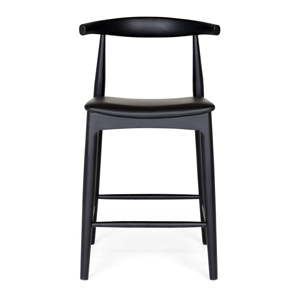 Elbow Bar Stool - Black Oak