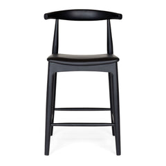 Elbow Bar Stool - Black Oak