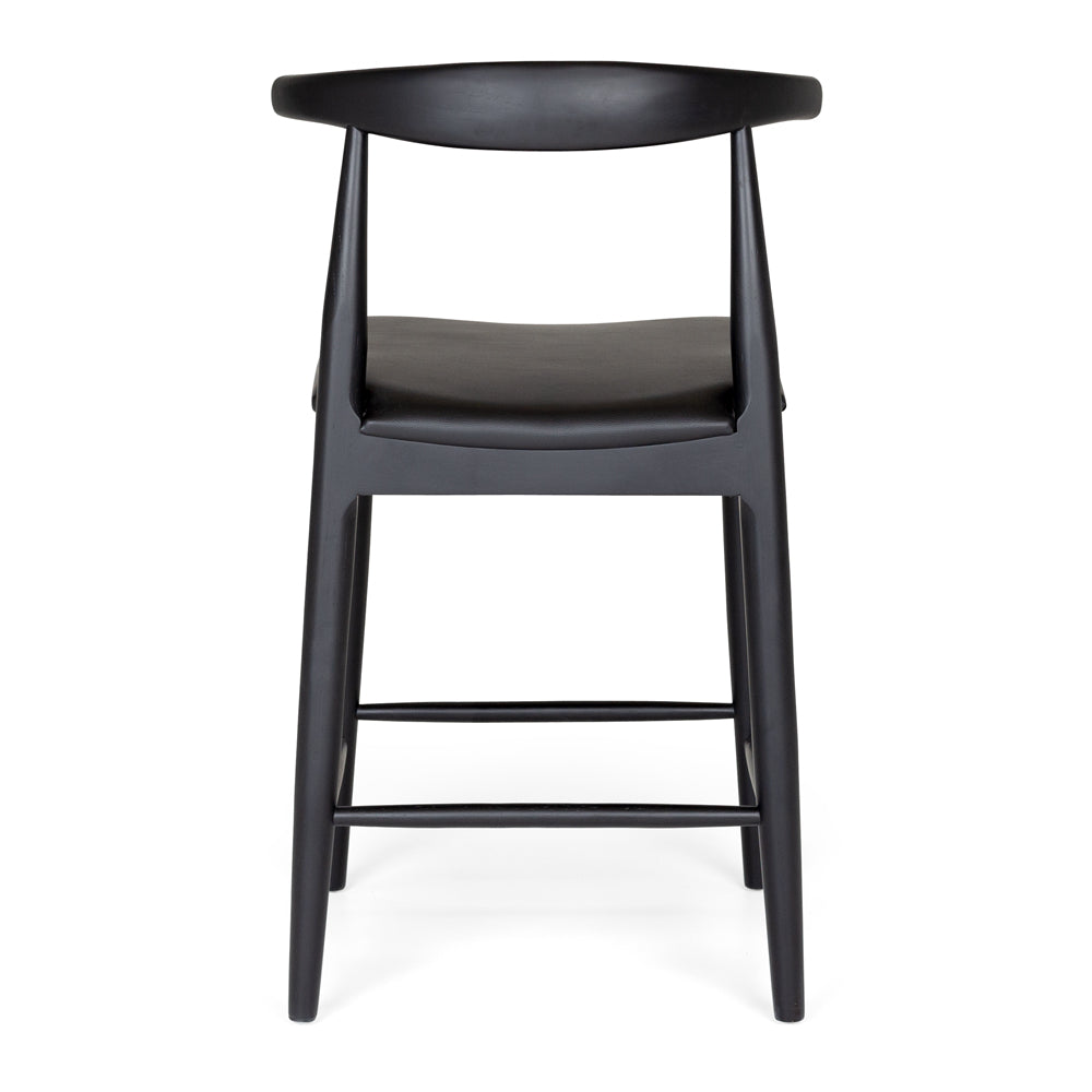 Elbow Bar Stool - Black Oak