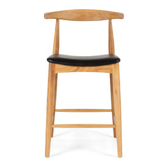 Elbow Bar Stool - Natural Oak