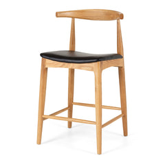 Elbow Bar Stool - Natural Oak