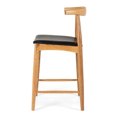 Elbow Bar Stool - Natural Oak