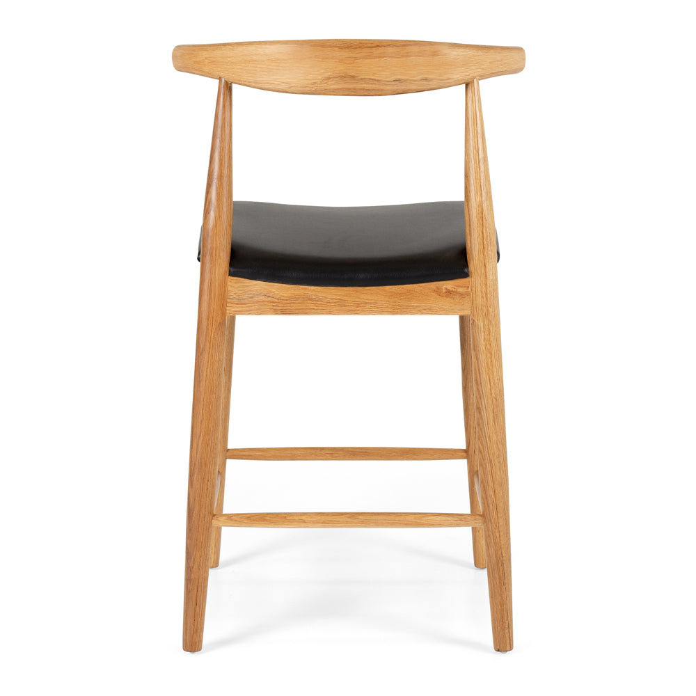 Elbow Bar Stool - Natural Oak