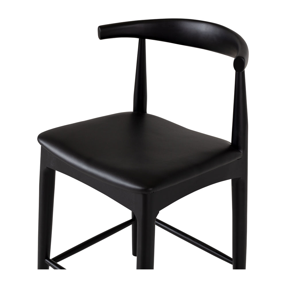 Elbow Bar Stool - Black Oak
