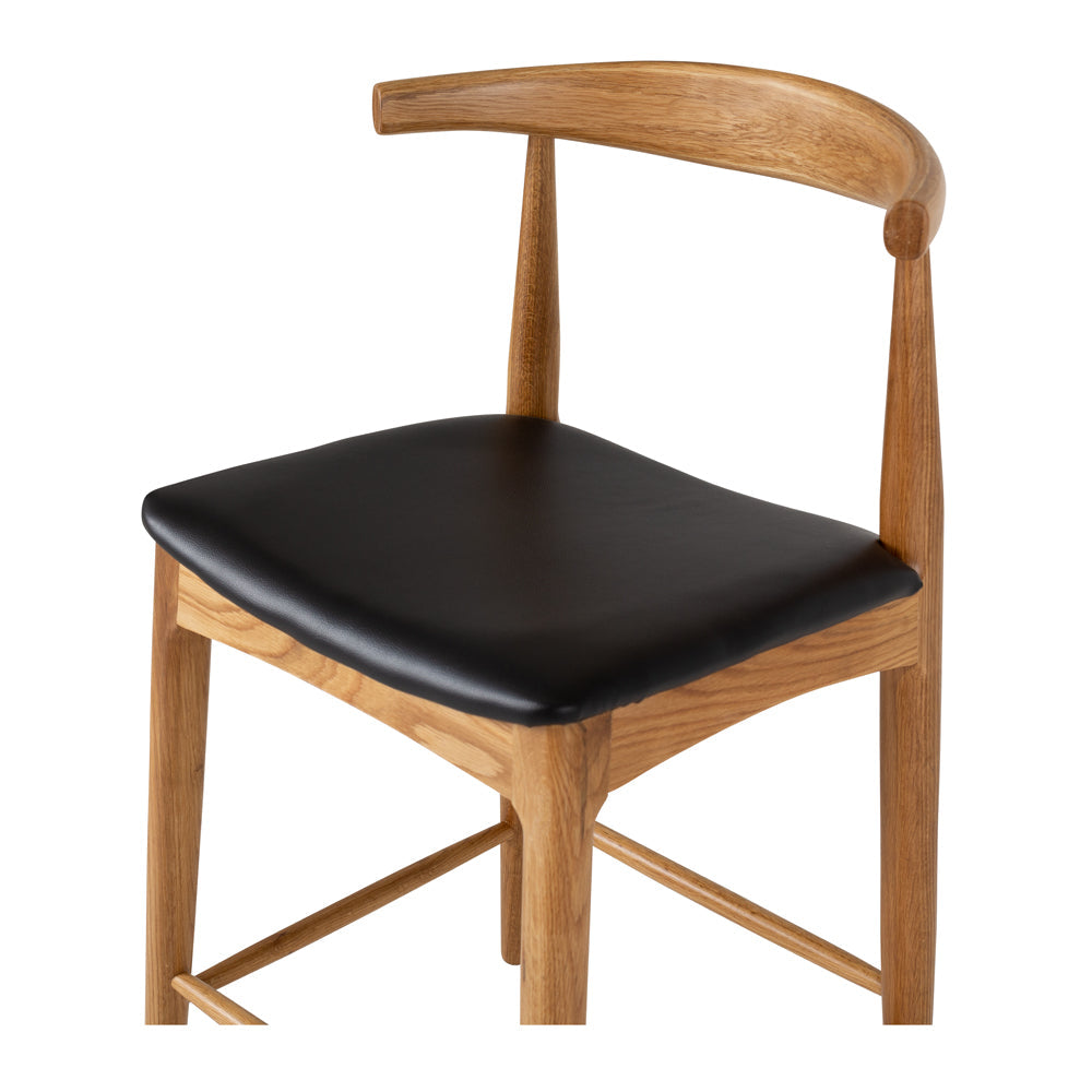 Elbow Bar Stool - Natural Oak