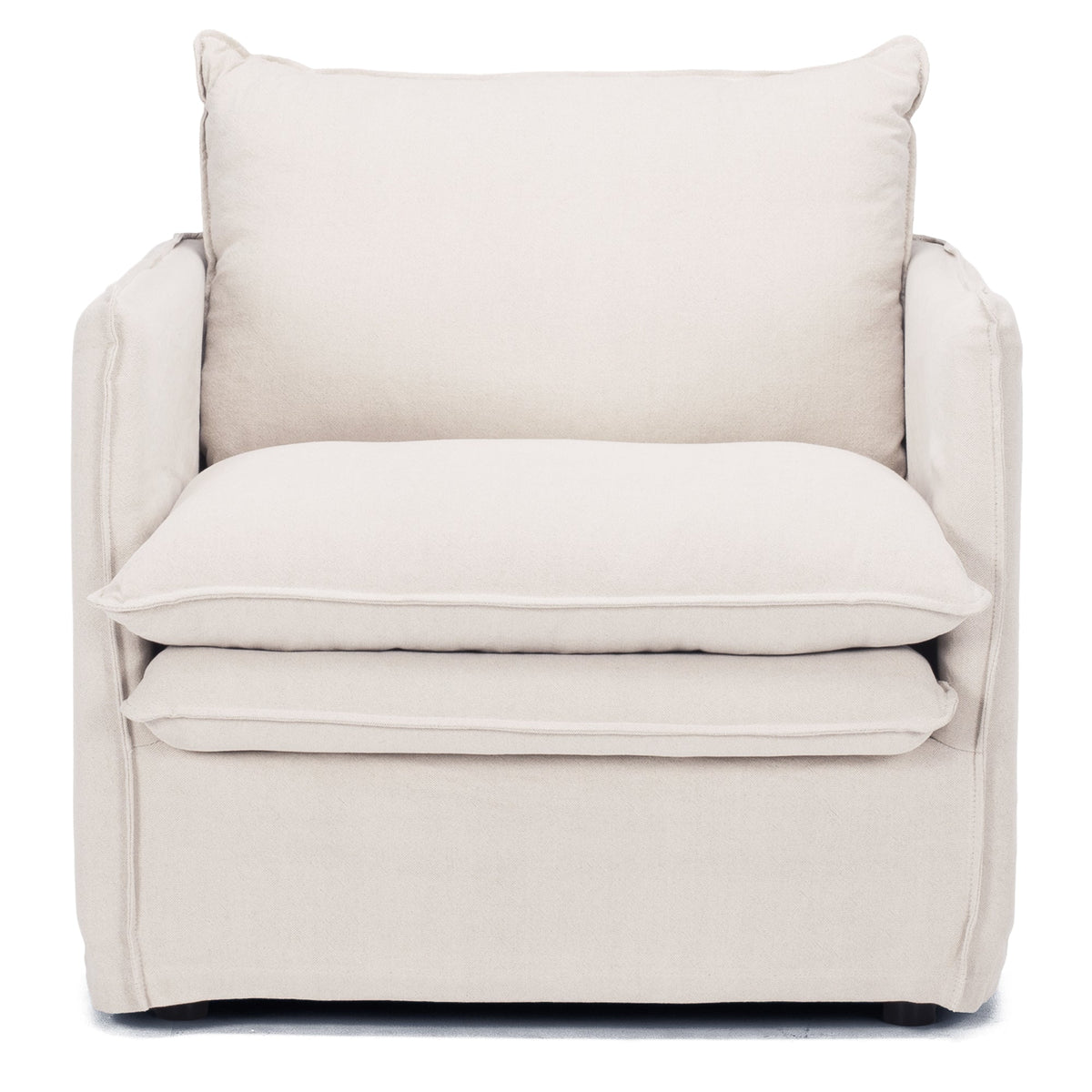 Hamilton Slipcover Armchair - Oatmeal