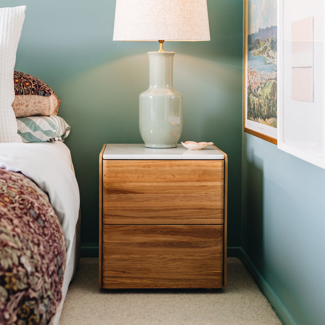Cube Bedside Marble Top