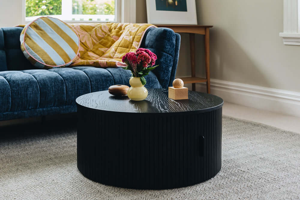 Palliser Black Round Coffee Table