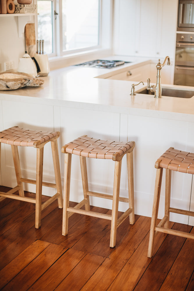 Indo Bar Stool - Plush Pink