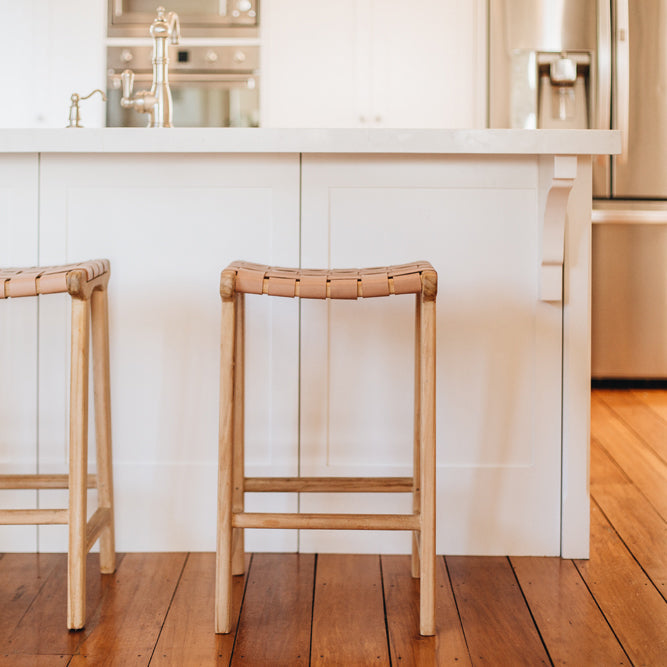 Indo Bar Stool - Plush Pink