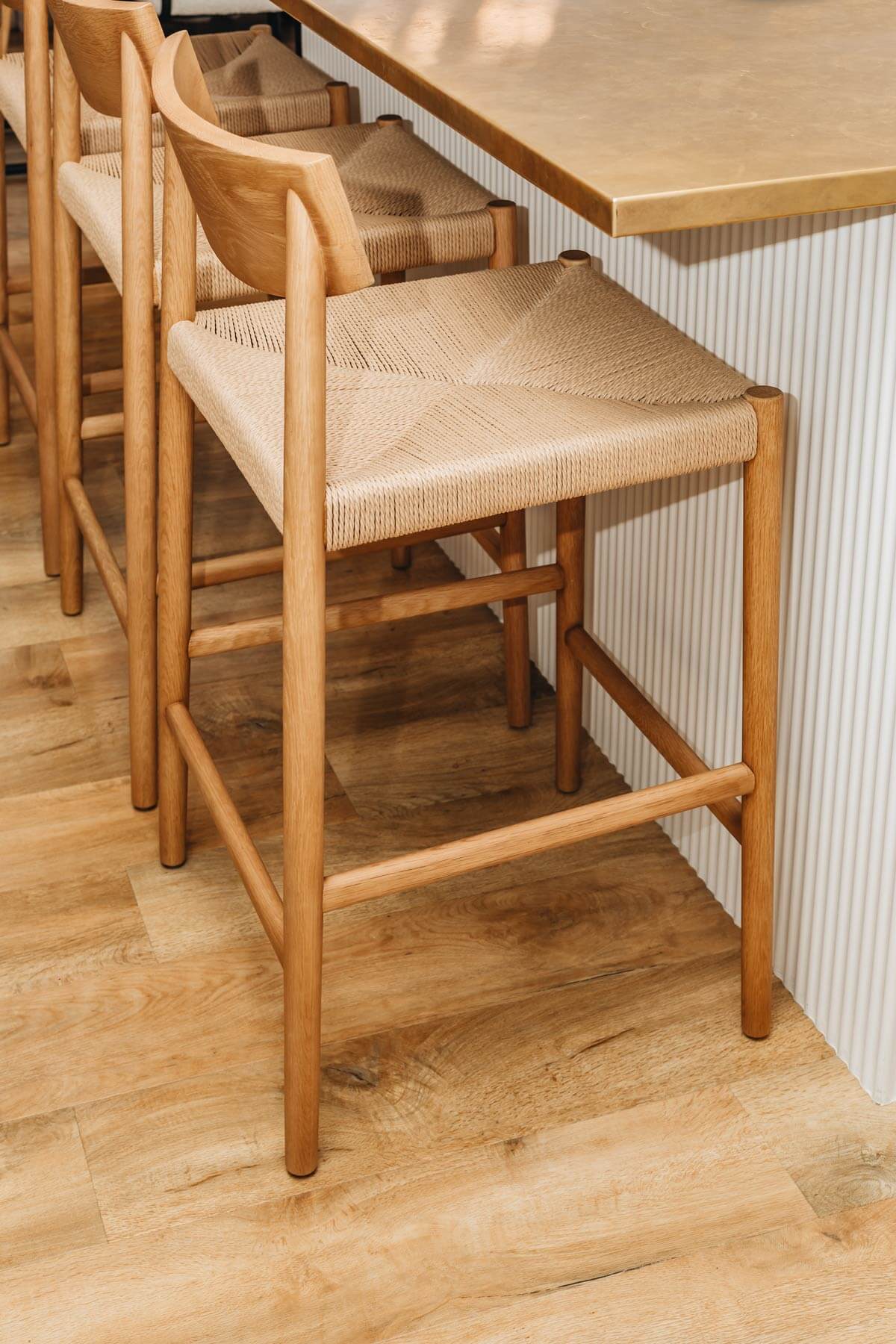Ingrid Bar Stool - Natural Oak