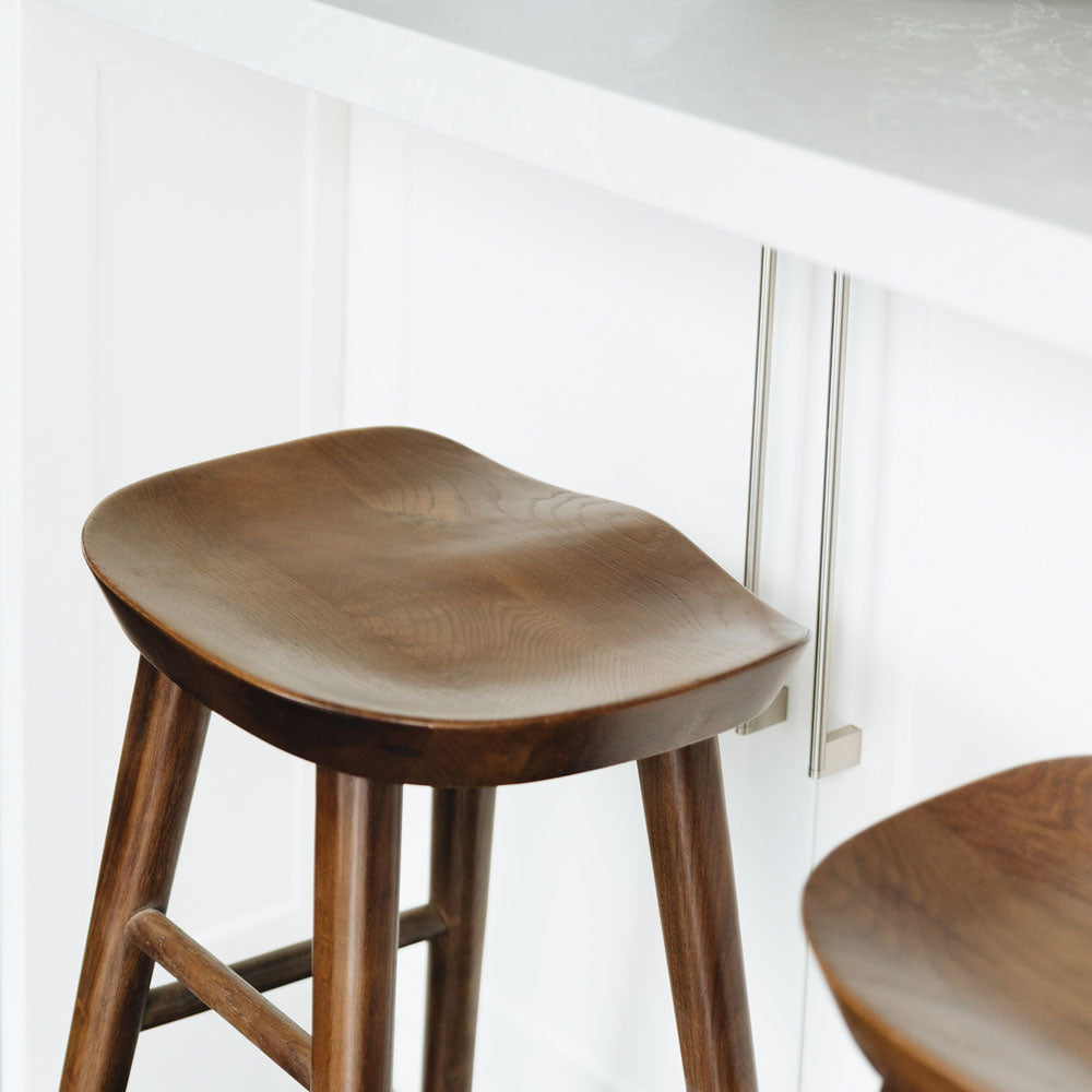 Fuji Bar Stool - Deep Oak