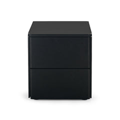 Cube Bedside Black Oak