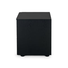 Cube Bedside Black Oak