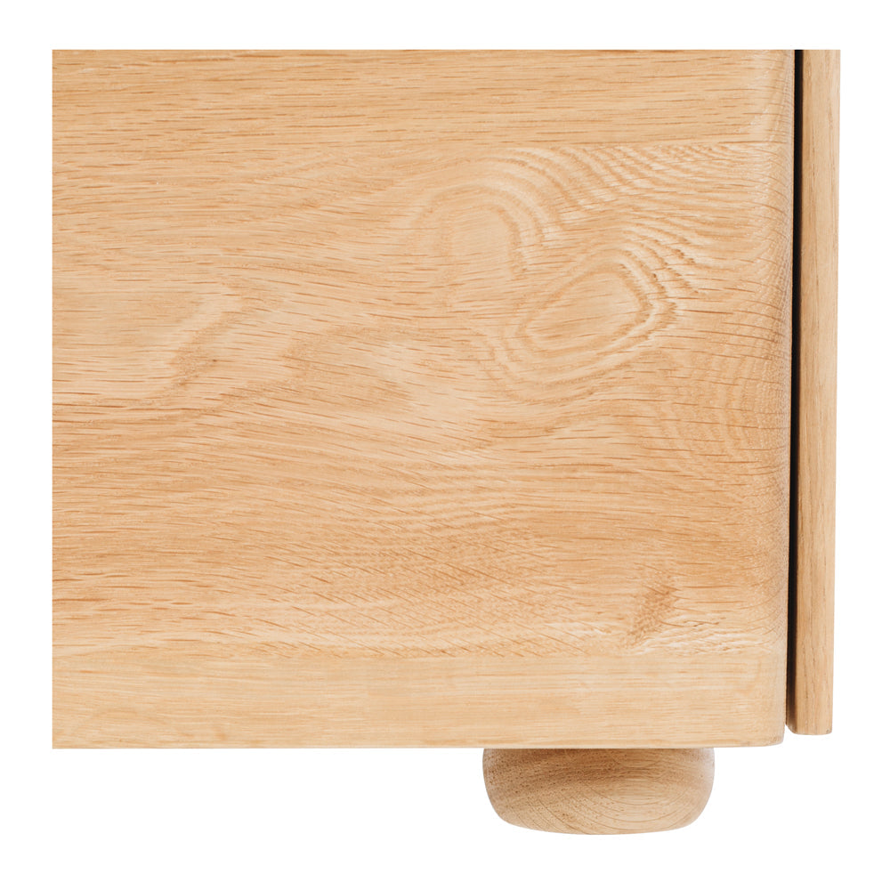 Cube Bedside Natural Oak