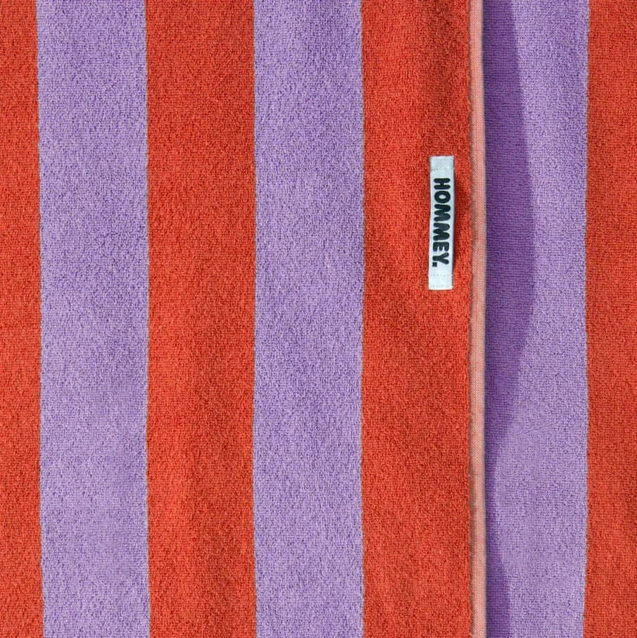 Beach/Bath Towel - Grapefruit Stripes