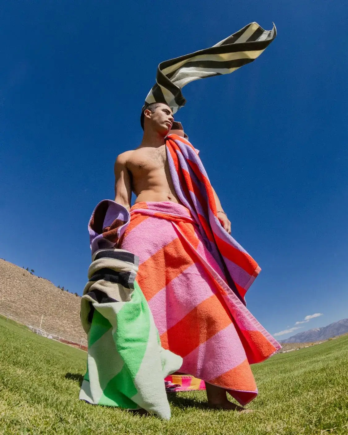 Beach/Bath Towel - Sherbet Stripes