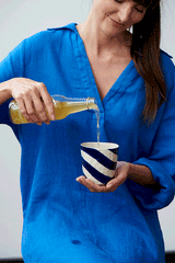 Cabana Stripe Tumbler Blue