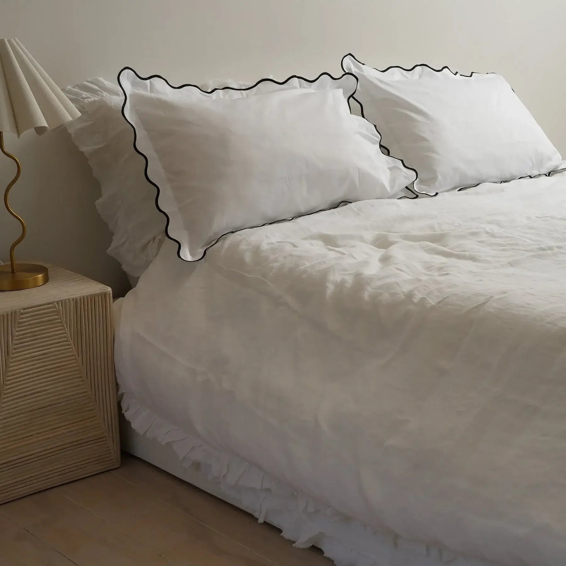 Celine Pillowcases - Black Trim