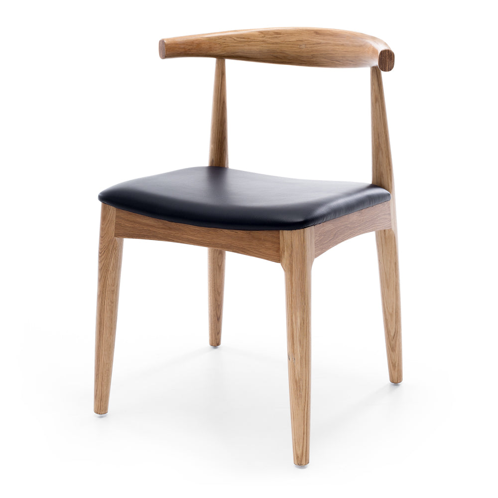 Elbow Dining Chair - Natural Oak