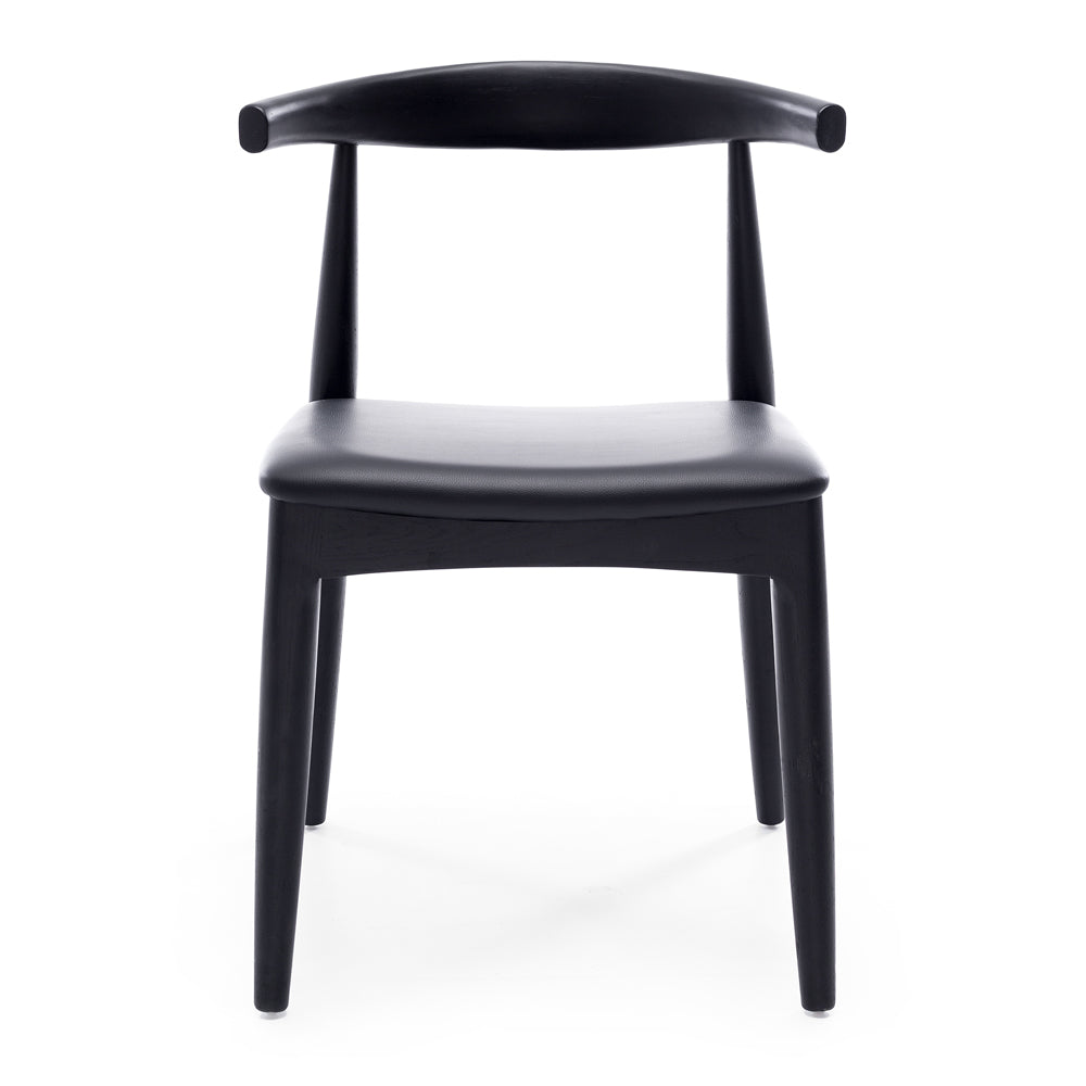 Elbow Dining Chair - Black Oak