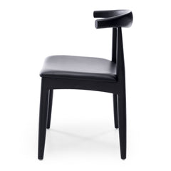 Elbow Dining Chair - Black Oak