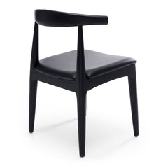 Elbow Dining Chair - Black Oak