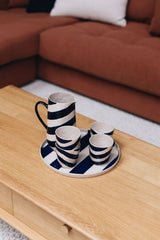 Cabana Stripe Jug Blue