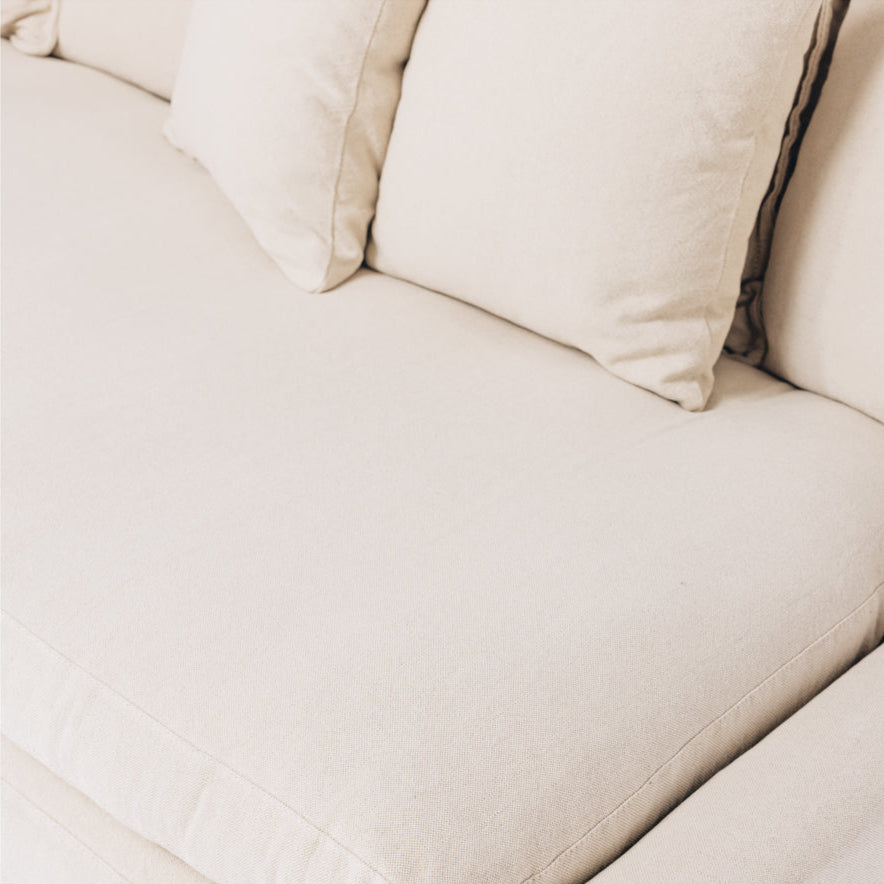 Cloud/Daybed Slipcover 3 Seater Sofa (Oatmeal)