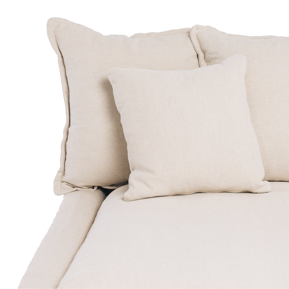 Cloud/Daybed Slipcover 3 Seater Sofa (Oatmeal)