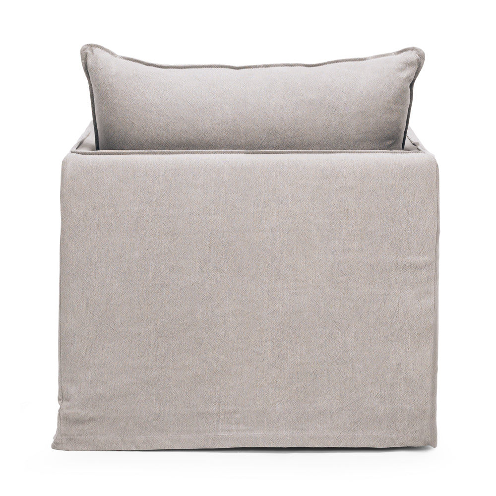 Hamilton Slipcover Armchair - Cement