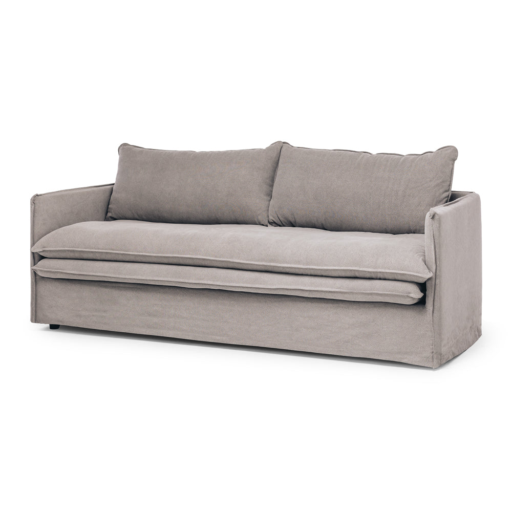 Hamilton Slipcover 3 Seater Sofa - Cement