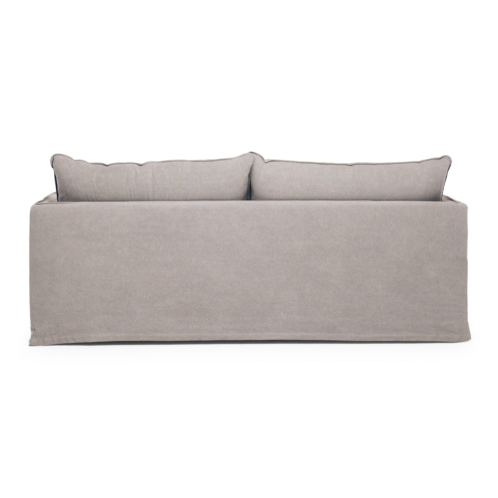 Hamilton Slipcover 3 Seater Sofa - Cement