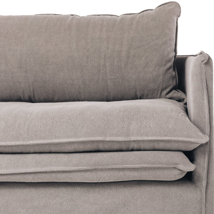 Hamilton Slipcover 3 Seater Sofa - Cement