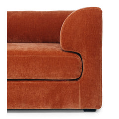 Harmony 4 Seater Modular Corner Chaise LHF - Rust