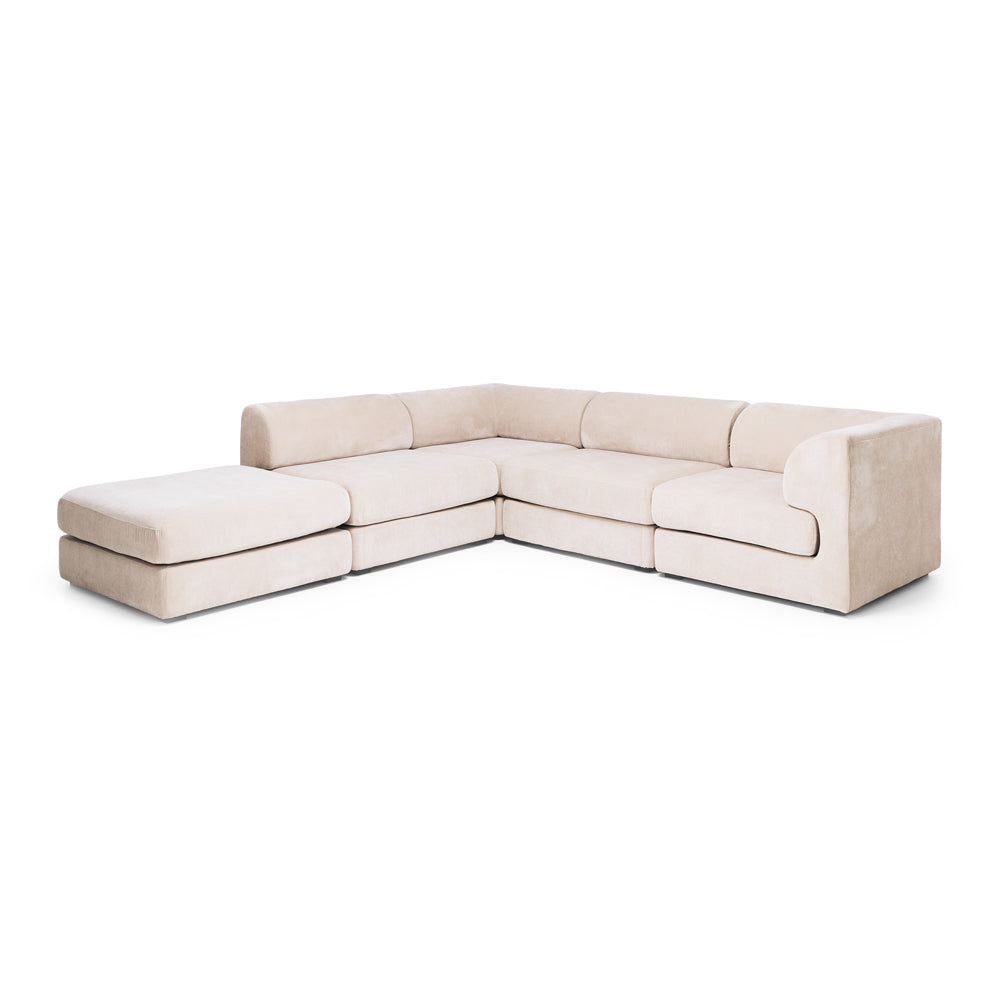 Harmony 4 Seater Modular Corner Chaise LHF - Sand