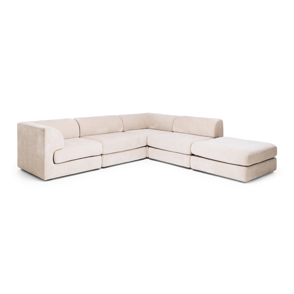 Harmony 4 Seater Modular Corner Chaise RHF - Sand