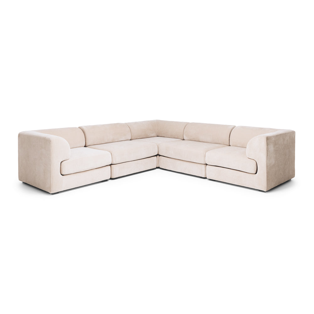 Harmony 5 Seater Modular Corner Sofa - Sand