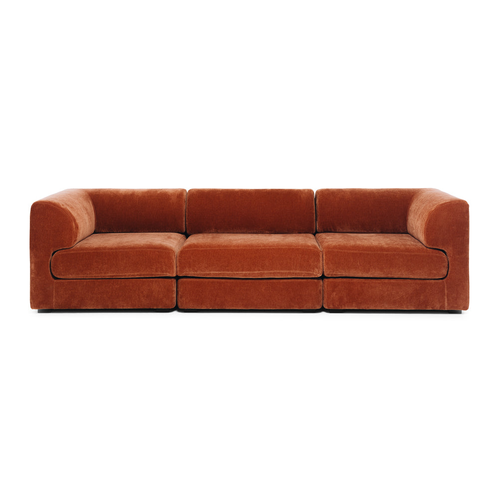 Harmony 3 Seater Modular Sofa - Rust