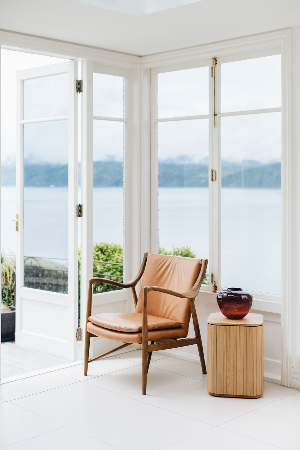 Finn Armchair - Cognac Waxed Leather