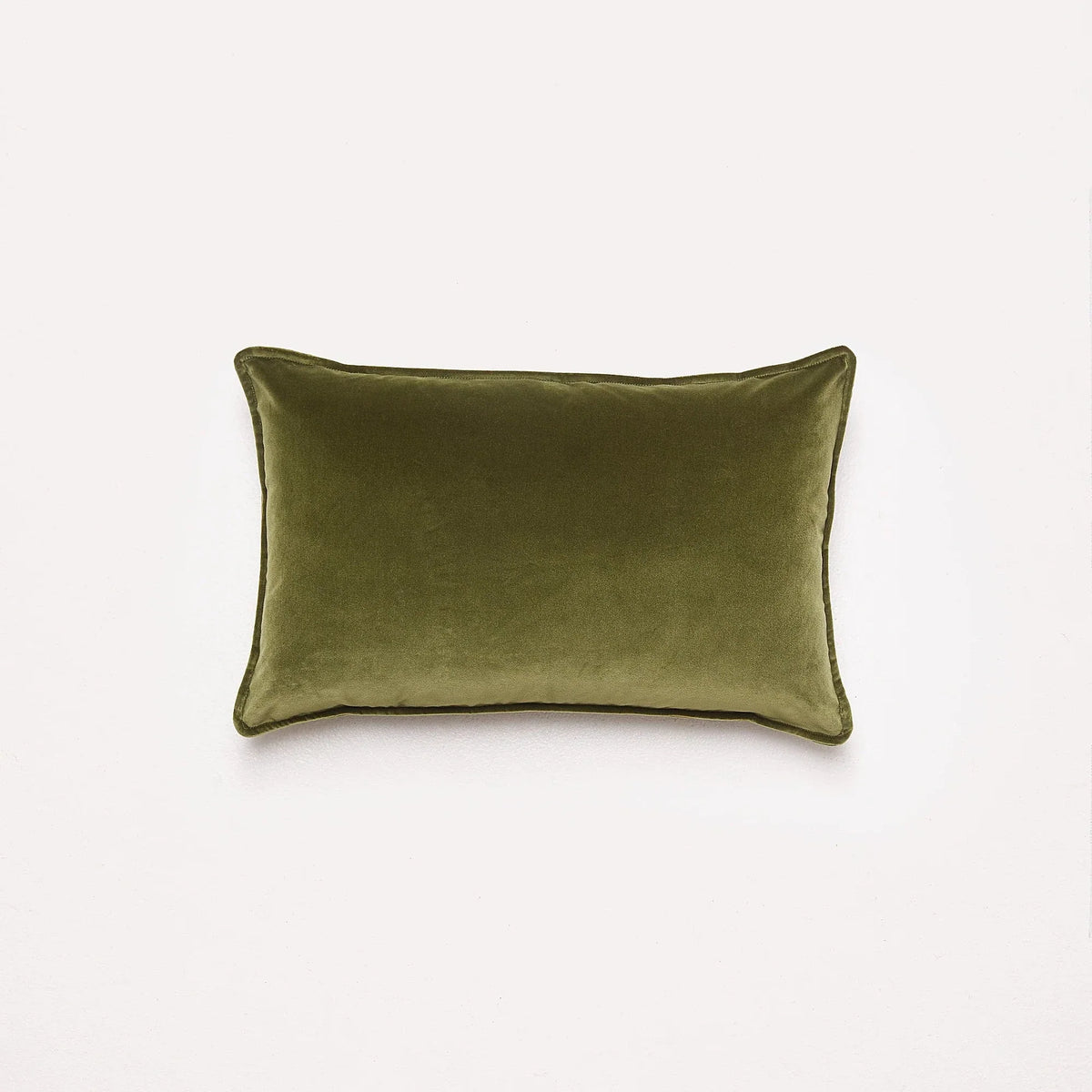 Lumbar Velvet - Sicilian Olive Cushion