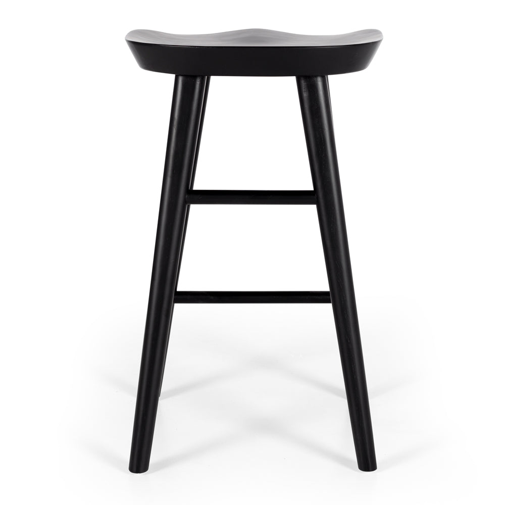 Fuji Bar Stool - Black Oak